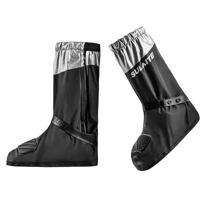Picture 6: Motorcycle Waterproof Outfit Shoes Cover Motorcyclist Accessories Non-SlipThickened Wear-Resistant Outdoor Foot Gear Rain Boots