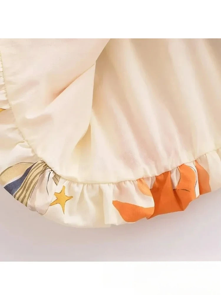 KONDALA Vintage Fiore Stampa Vestito Delle Donne Della Chiusura Lampo Cami Senza Maniche Abito di Sfera Abiti di Nuovo Modo 2024 Estate Boho Beach Dress