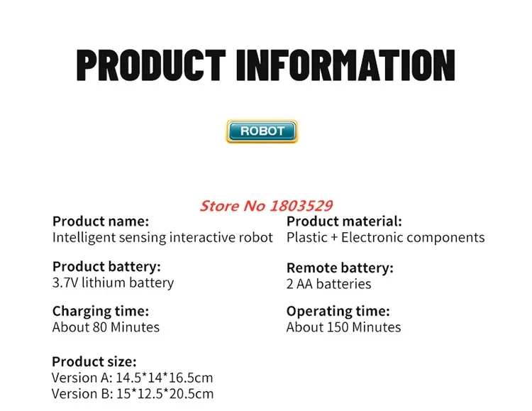 التحكم عن بعد ذكي روبوت ذكي روبوت تفاعلي Rc الذكية الذكية التعريفي الرقص الموسيقى الروبوتية لعب للأولاد الهدايا #1
