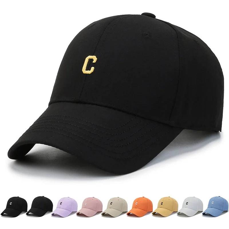 

Korean Spring Summer Women Embroidered Baseball Cap Letter Dad Hat Unisex Black Men s Sun Hat