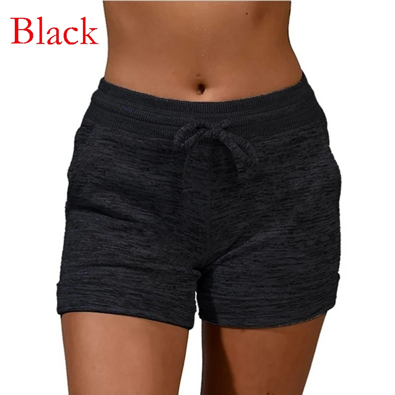 Women Shorts Summer Quick Drying High Waist Drawstring Pockets Sports Short Oversize Female Sweatpants