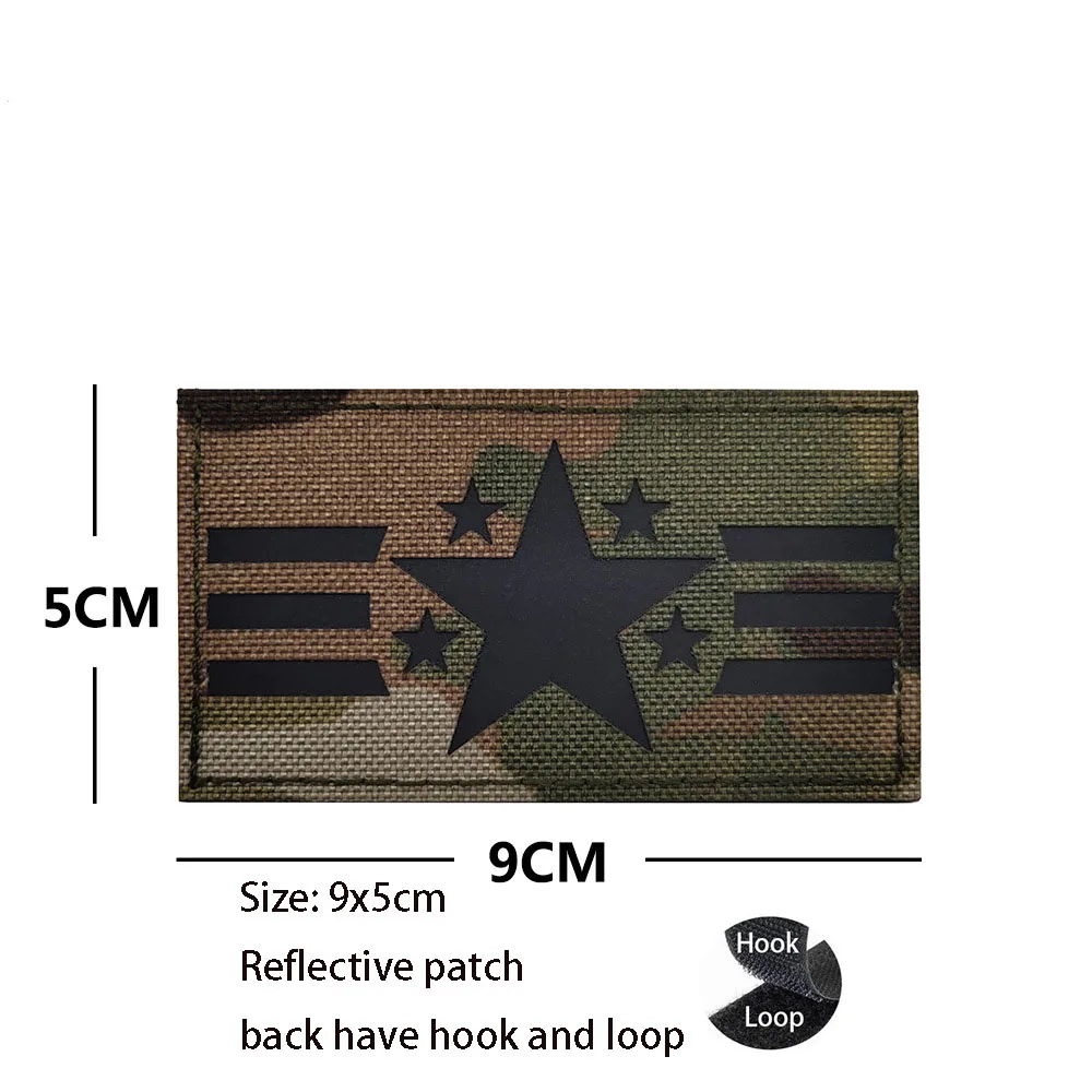 Mochila táctica camuflaje CP con brazalete reflectante IR y velcro - imagen 2