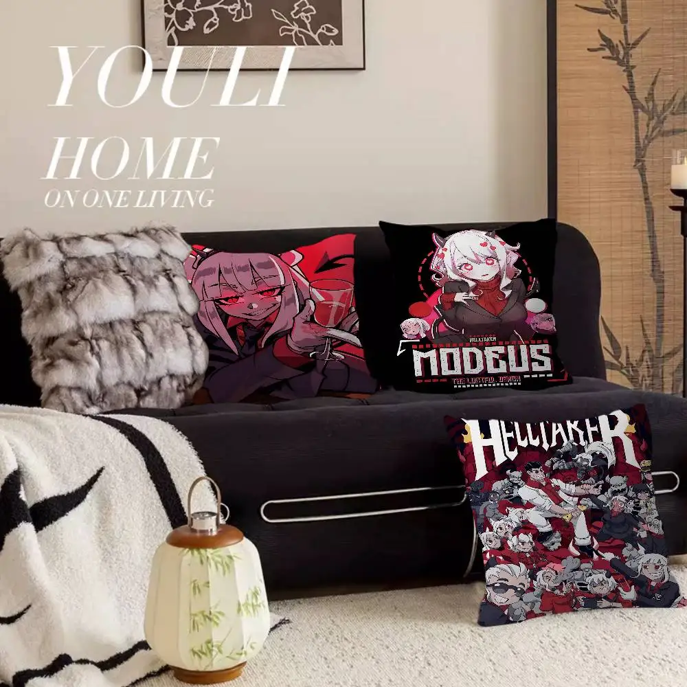 

Helltaker Anime Personalized Pillow Dust Cover Bedroom Kids Party Decoration Pillowcase Birthday Children Gift