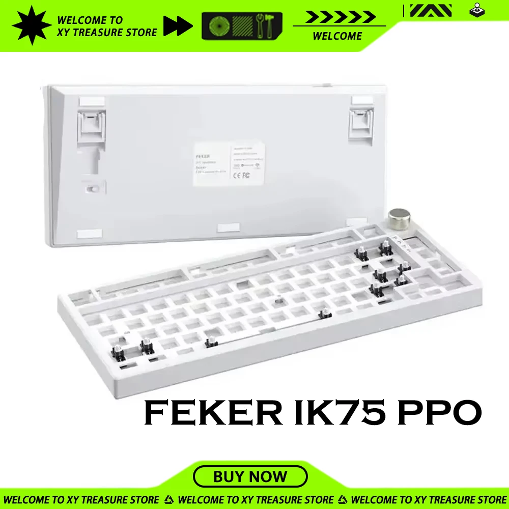 FEKER-Claviers mécaniques Balls 75 Pro, clavier de jeu personnalisé, sans fil, Bluetooth, trois modes, clavier 75% bouton de numérotation, prédire, USB 82