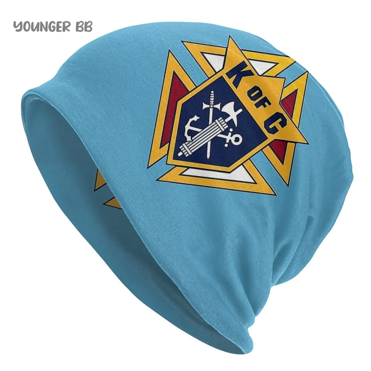 Knights of Columbus Men Women's Beanie Hats  Knights Of Columbus Knitted Hat Hip Hop Earmuff Bonnet Street Skullies Beanies