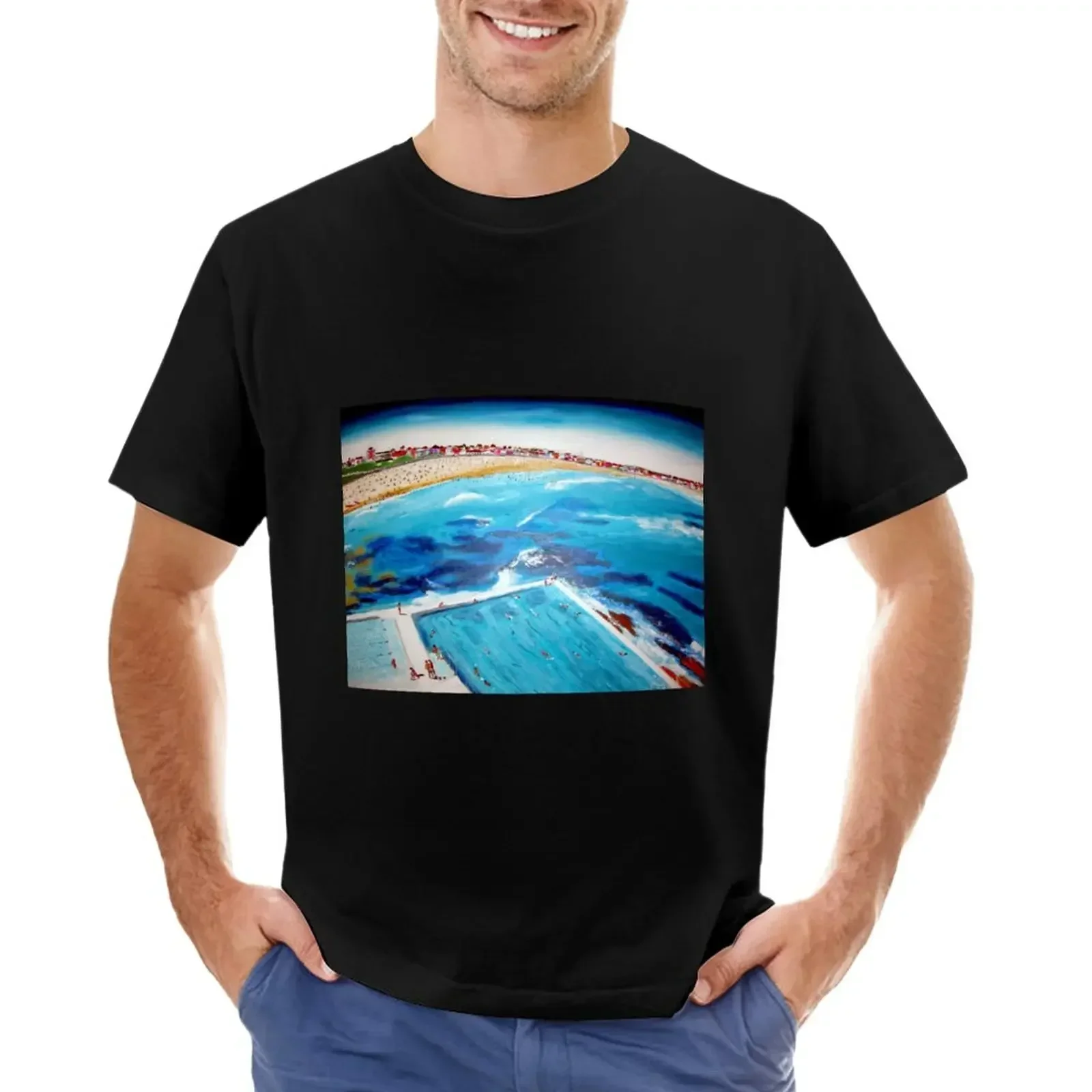 Bondi Icebergs T-Shirt oversizeds tops mens graphic t-shirts funny Hot Sale Crewneck Round Neck Short Sleeve New Arrival