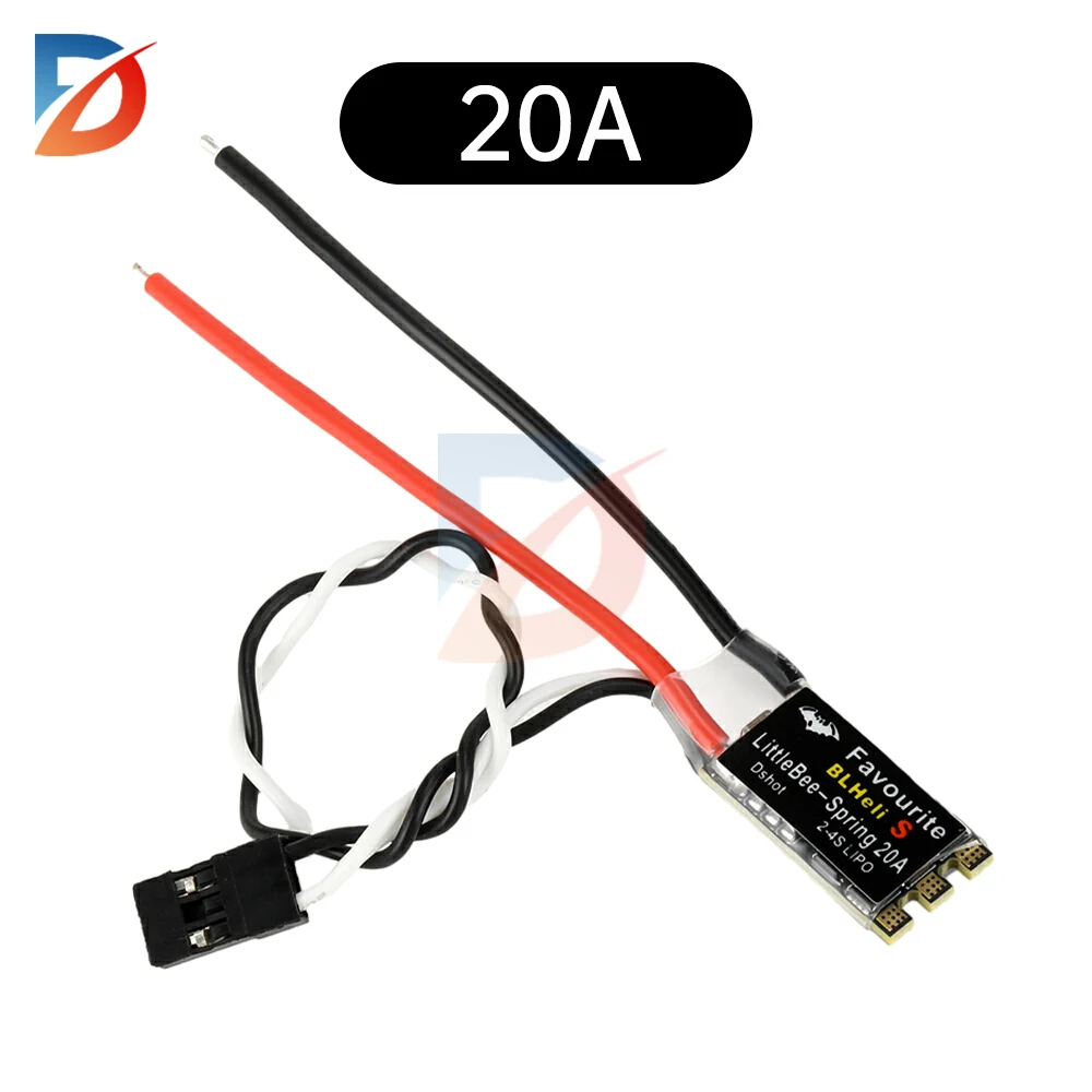 

FVT Little bee BLHeli-s 20A / 30A Brushless ESC 2-6S Supports Mulitshot DSHOT Oneshot42 OneShot125 Multicopter LITTLEBEE
