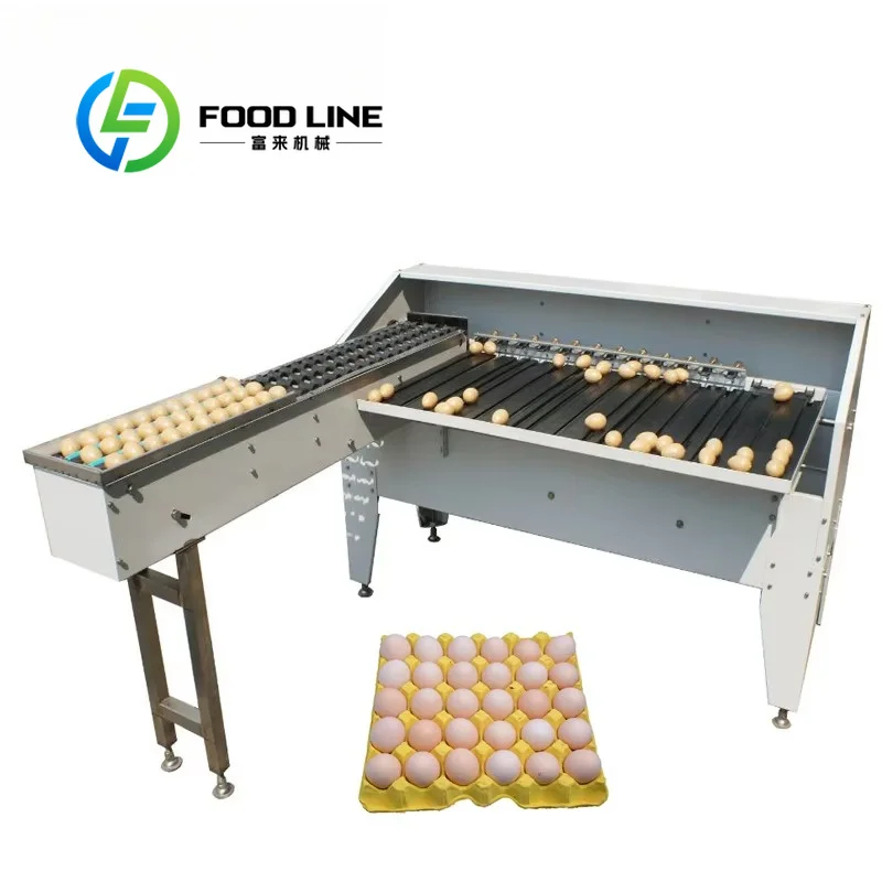Egg Sorting Machine Detachable Discharge Chute Serves As Egg Grading Machine To Collect Different Grade Eggs Without Cross