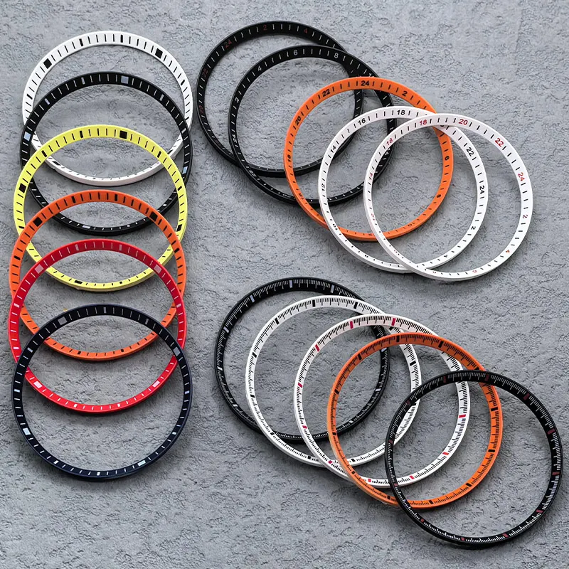 Dia 30.5mm SKX007Watch Chapter Ring Fit SKX007 SKX009 SRPD Case NH35 NH36 Movement Men Watch Customized Plastic Inner Ring Parts