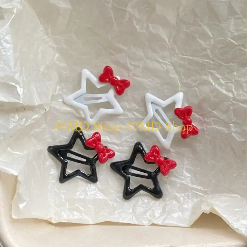 49md HAXCLIP CAVIDO VENÇÃO Y2K PENTAGRAMAS CLIP CABELO MENINAS ACESSÓRIOS FERRAMENTAS TOLOS CABELO