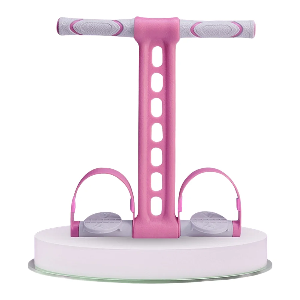 Foot Pedal Resistance Band Set with Upgraded Double Anti Slip Design 31x38cm TPR EVA ABS Steel Pipe for Abdomen Legs Arms