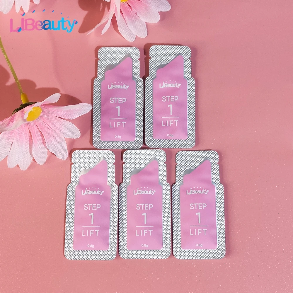 Libeauty 5 Pieces/Lot #1#2#3#4 Sachet Lifting Lotion Eyelash Perm Lash Lift Kit Eyelash Nutrition Lotion Eye Makeup Beauty Tools