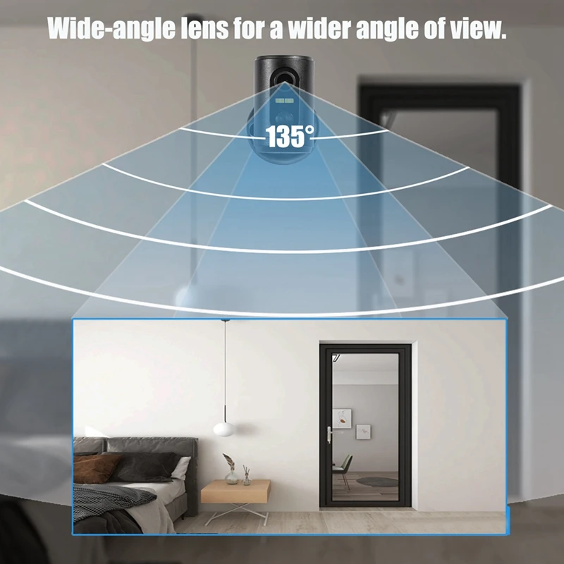 Портативная камера 2-мегапиксельная мини-камера с аккумулятором, Wi-Fi с длительным режимом ожидания, внутренний PIR-датчик движения