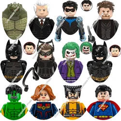 Hot Toys X0341 Marvel BATMAN Building Blocks Hero Anime Bricks Dolls Mini Action Toy Figures Assemble Blocks Children Gifts