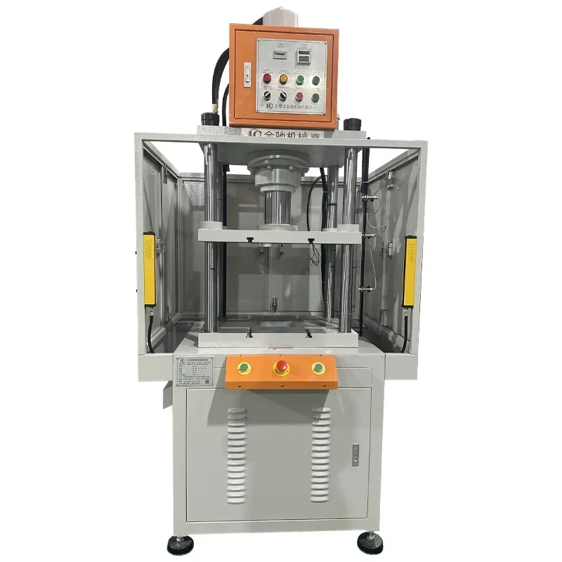 Four-column three-plate hydraulic press, edge-punching burr rivet hydraulic press