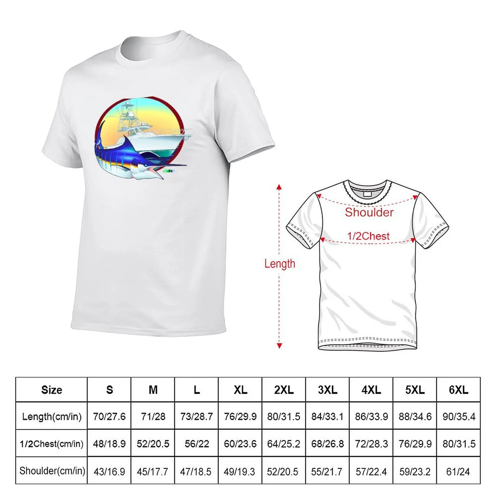 Marlin Boat Lure T-Shirt Holiday Vacation Tee Shirt
