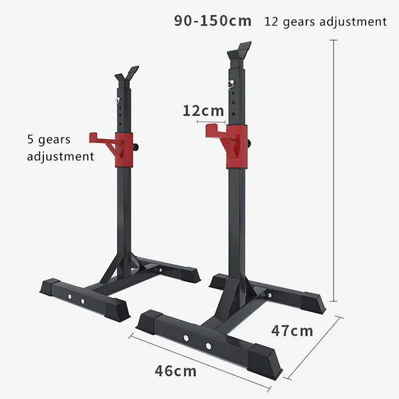 Multifunction Split Type Squat Rack Weightlifting Barbell Rack Strength Training Fitness Equipments High-quality Adjustable