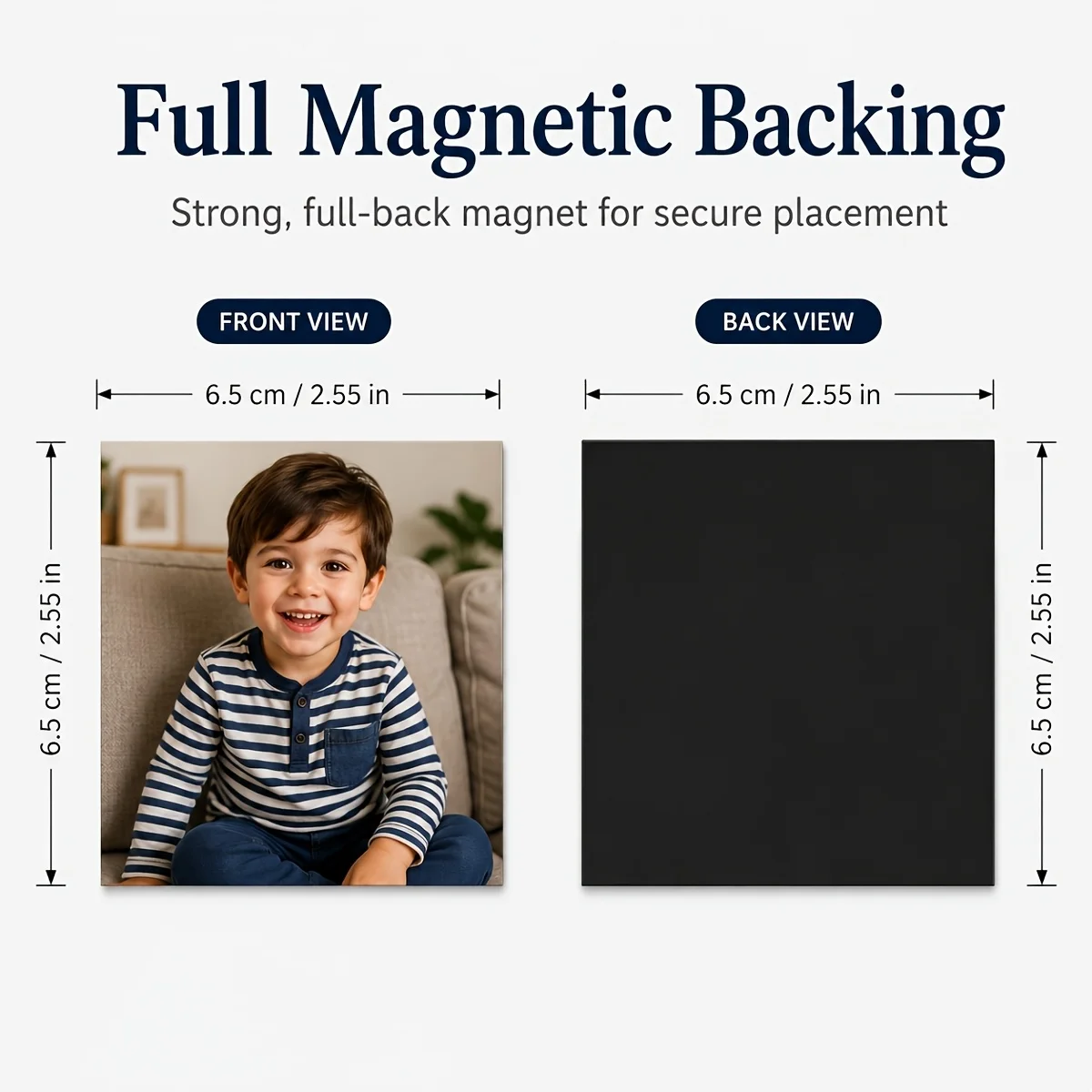 Personalized Photo Fridge Magnet Custom Picture Magnetic Sticker Round Heart Square Rectangle Shape Refrigerator Decor Family