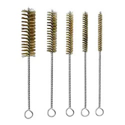 1pcs Copper Bristles Pipe Cleaner Brush Versatile Metal Wire Brush Flexible for Cylinder Bores Cleaning Accessories Reusable