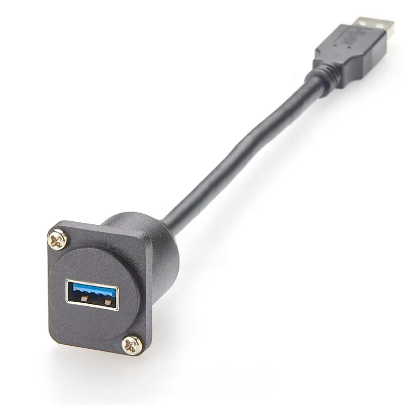 ABZW D Patch Panel Mounting Cable Panel-Mount Extension Cable Female To Male Extension Cable For XLR Panel Mount And Flange Moun