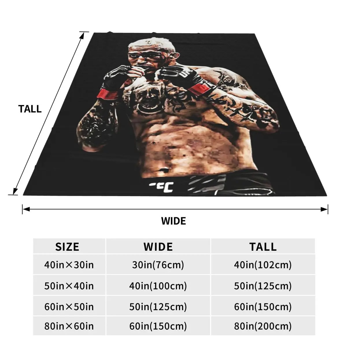Charles Oliveira Do Bronx Ufc Blanket Fleece Sofa Throw Blanket Portable for Home Bedroom Office Throws Bedspread Quilt