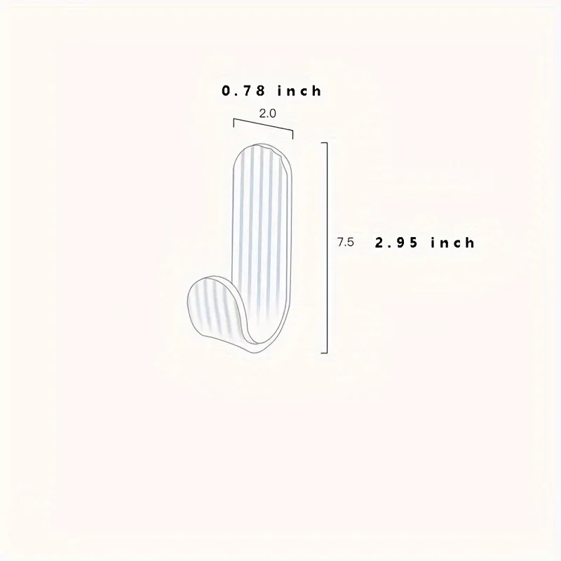 Brushed Fashion Wall Mount Hooks: Easy to Install, Non-Perforated and Transparent Adhesive!