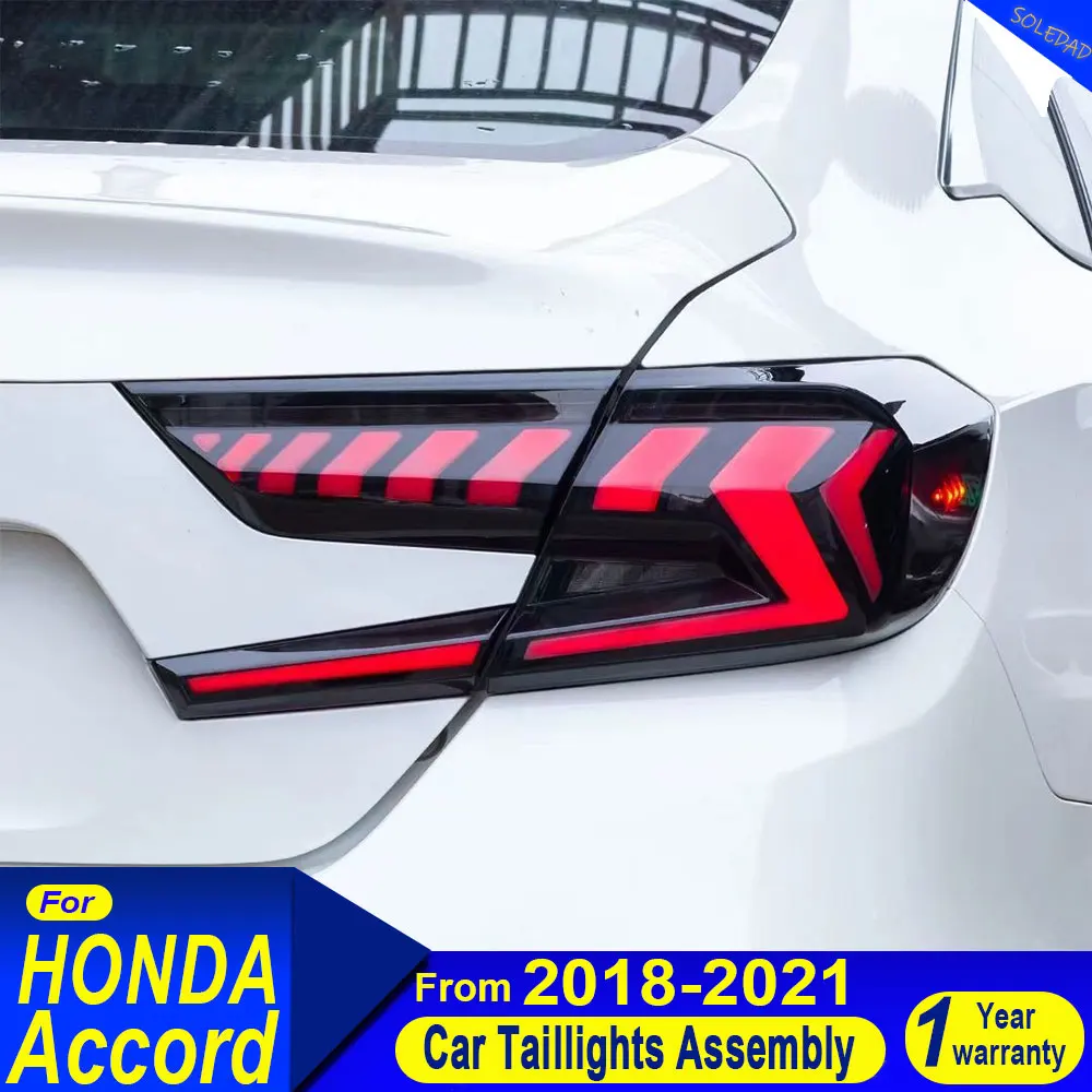 Car taillight For Honda Accord 10th 2018 2019 2020 2021 Tail light LED Tail Lamp Daytime Running Light Automotive Accessories view 3