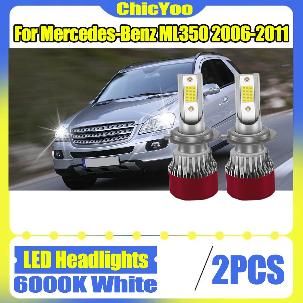 

2 шт. светодиодные фары Canbus без ошибок, 150 Вт, 30000 лм, Turbo Light, 6000K, белый свет, для Mercedes-Benz ML350 2006-2011