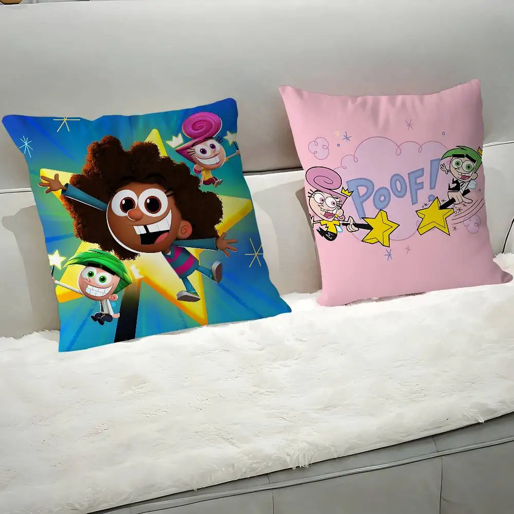 الكرتون F-Fairly O-OddParents وسادة الهدايا أثاث المكاتب المنزلية غرفة نوم أريكة غطاء وسادة السيارة 45x45cm