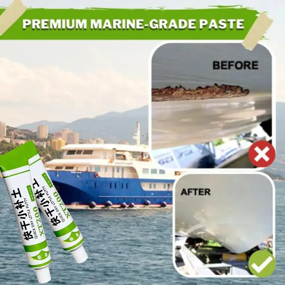 Imagem -04 - Fiberglass Boat Repair Paste Paint Putty de Secagem Rápida Repair Paint Reparação de Arranhões Agente de Pintura Cinza 20g