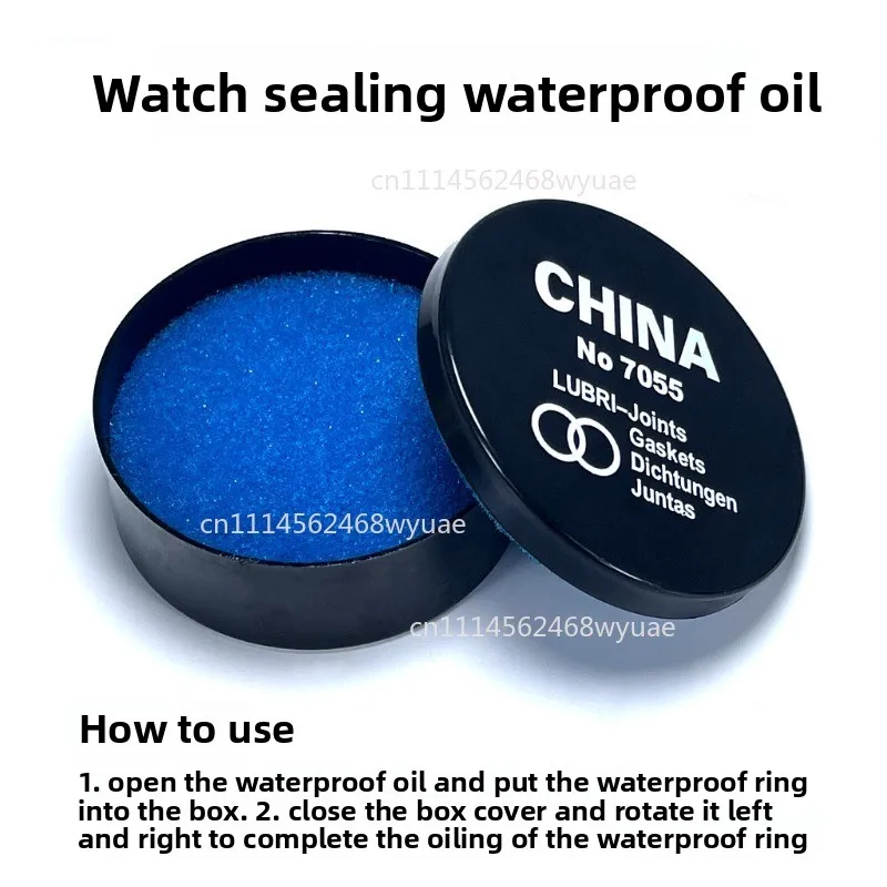 No.7055 O Ring Lubricant Greaser Box for Rubber Watch Gaskets Sealing Grease Application