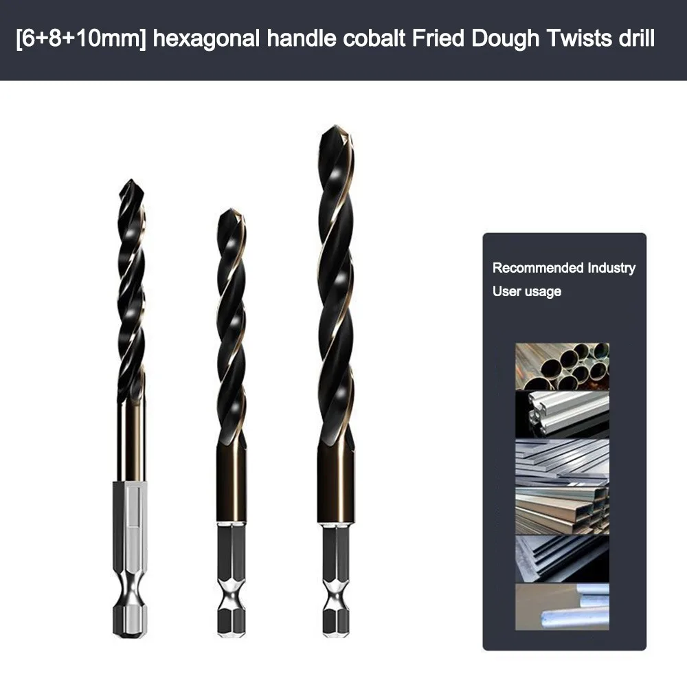 

Portable Hex Shank Twist Drill Bit Set High Speed 1.5mm-12mm Wood Metal Hole Drill Bit Drilling Tool Power Tools Accessories