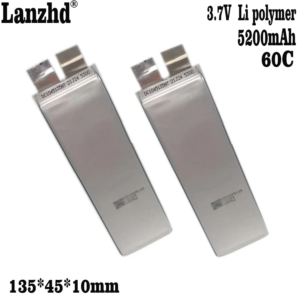 1-10pcs 5200mah 3.7V 1045135 Li-polymer Rechargeable Battery for  Igniter welding machine Power Bank Li Po Battery