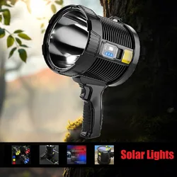 XHP90 Ultra Bright Led Flashlight XHP70 COB Searchlight Spotlights Solar Lights Portable Rechargeable Led Lamp Waterproof Torch