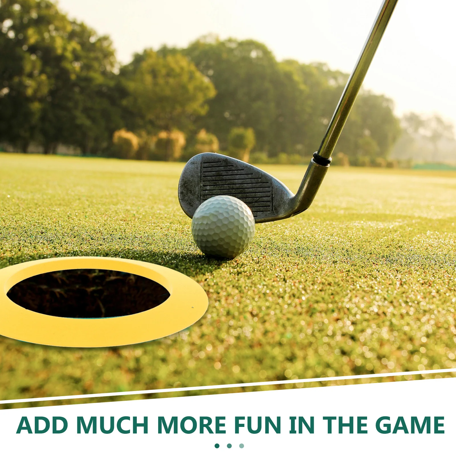 

Golf Putting Cup Portable Hole Target Green Training Aid Durable Movable Golf Holes Practice Equipment