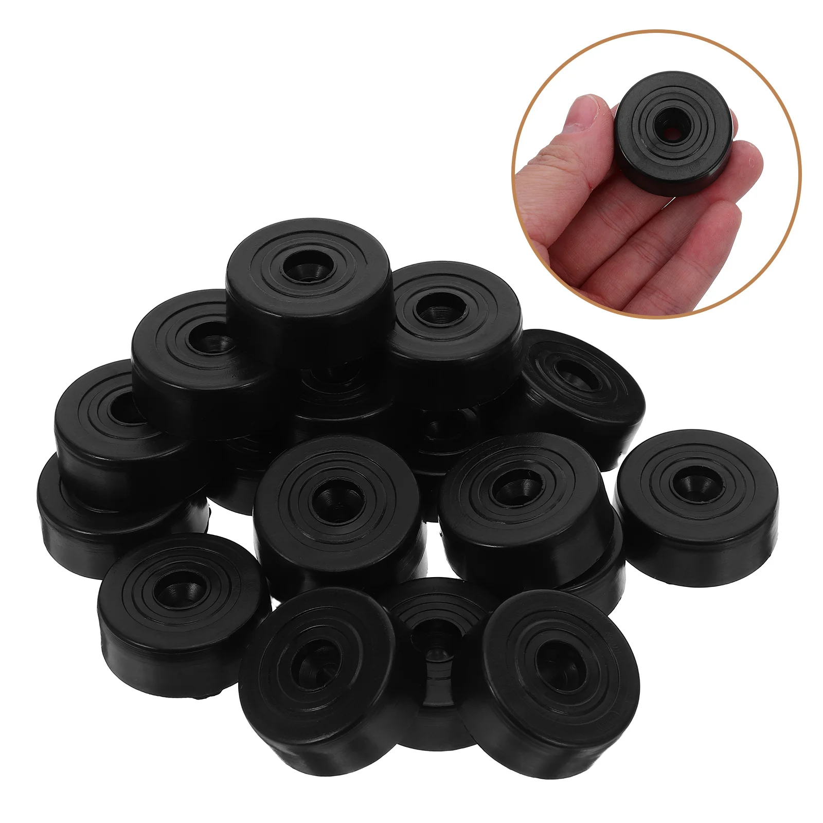 

24pcs Sofa Feet Pads For Hardwood Floors Screw-On Furniture Grippers Anti-Skid Floor Protectors For Carpet Tile - Furniture