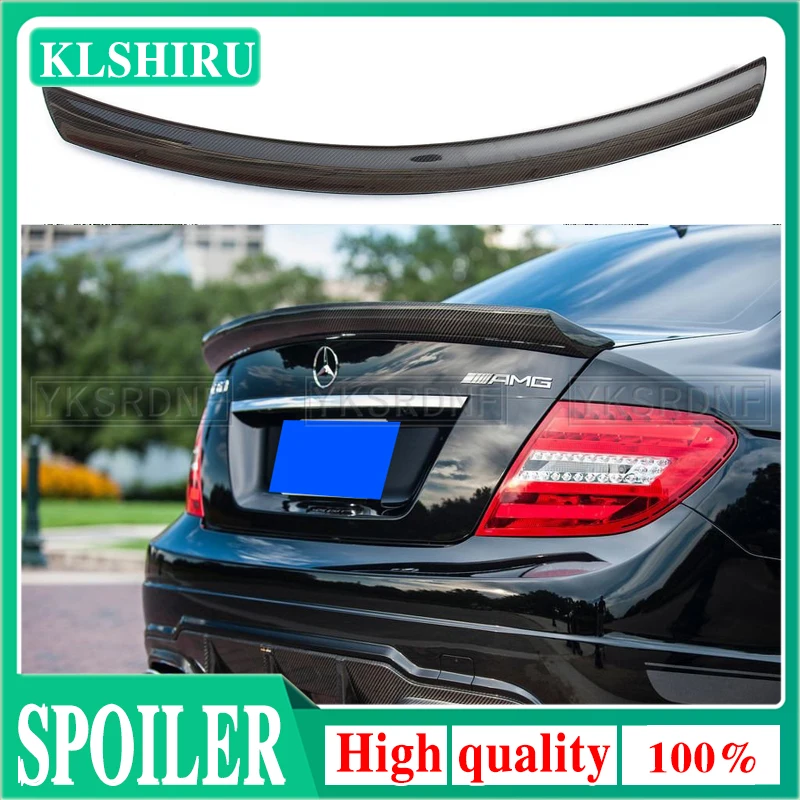 W204 2-Door/4-door AMG Style Rear Spoiler for Mercedes-benz C Class 2008-2014 Carbon Fiber Trunk Back Bumper Lip Ducktail