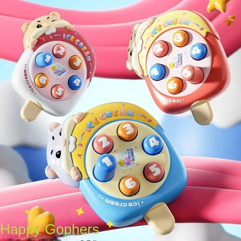 

Educational Happy Groundhog Children's Colors Randomized Relaxation Fast Push Game Self Care Whack Mole Game Sensory