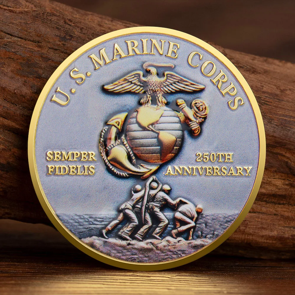 The 250th Anniversary Commemorative Coin of The United States Military Marine Corps Souvenir Coin