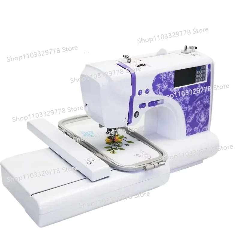 Multi-Function Automatic Embroidery Machine Home Computer Chain Stitch Formation Industrial Flat-Bed Configuration for Clothing