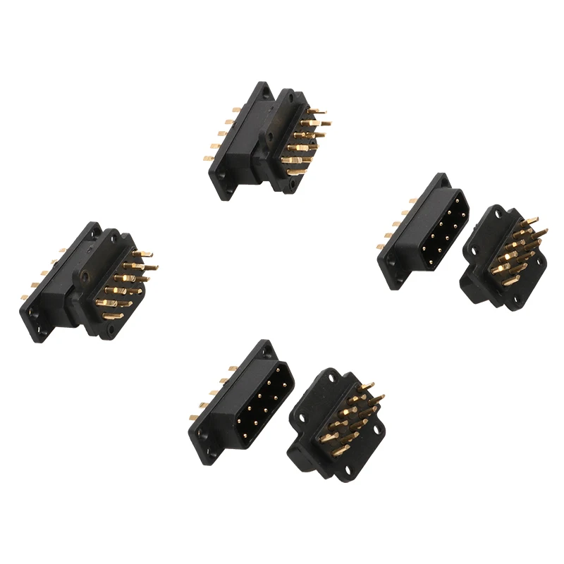 5Pairs MX6 MX10 Servo Connectors VTOL Fixed-Wing Airplane Parts Good Insulation 6 Pins Rudder Plugs for Foam Turbine Jet Drone