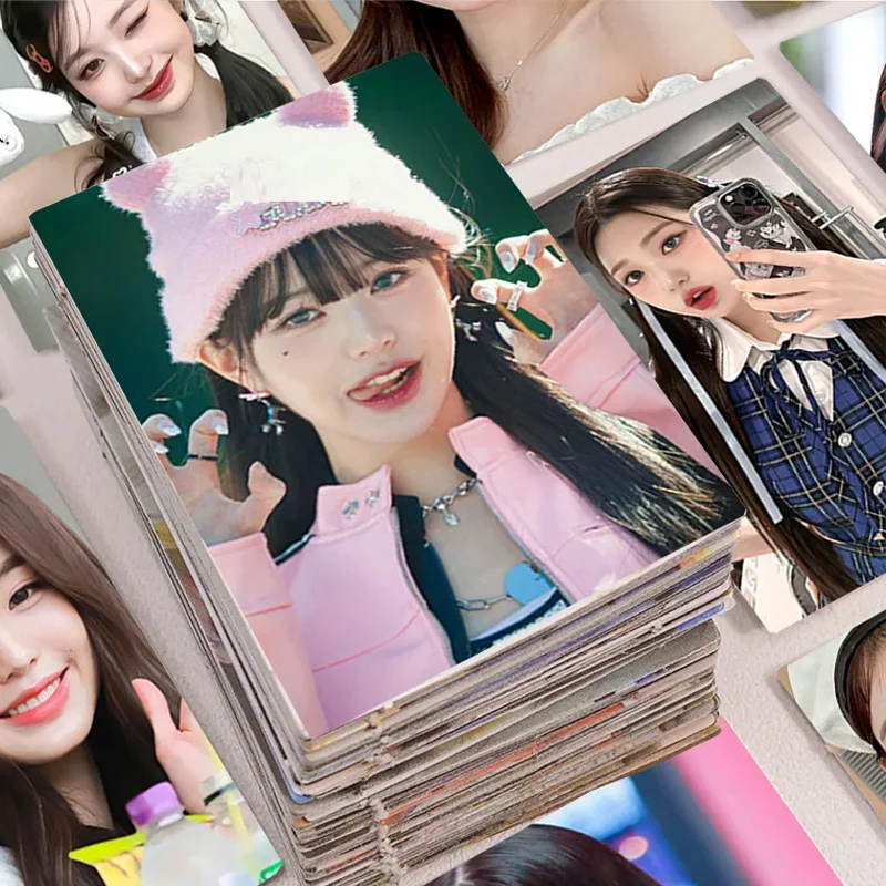 10/64Pcs Kpop Yuanying Stickers New Album Song I Am Cute Kpop HEYA Girl Group Idol Star Self Photo Card Sticker Fans Gift 2024