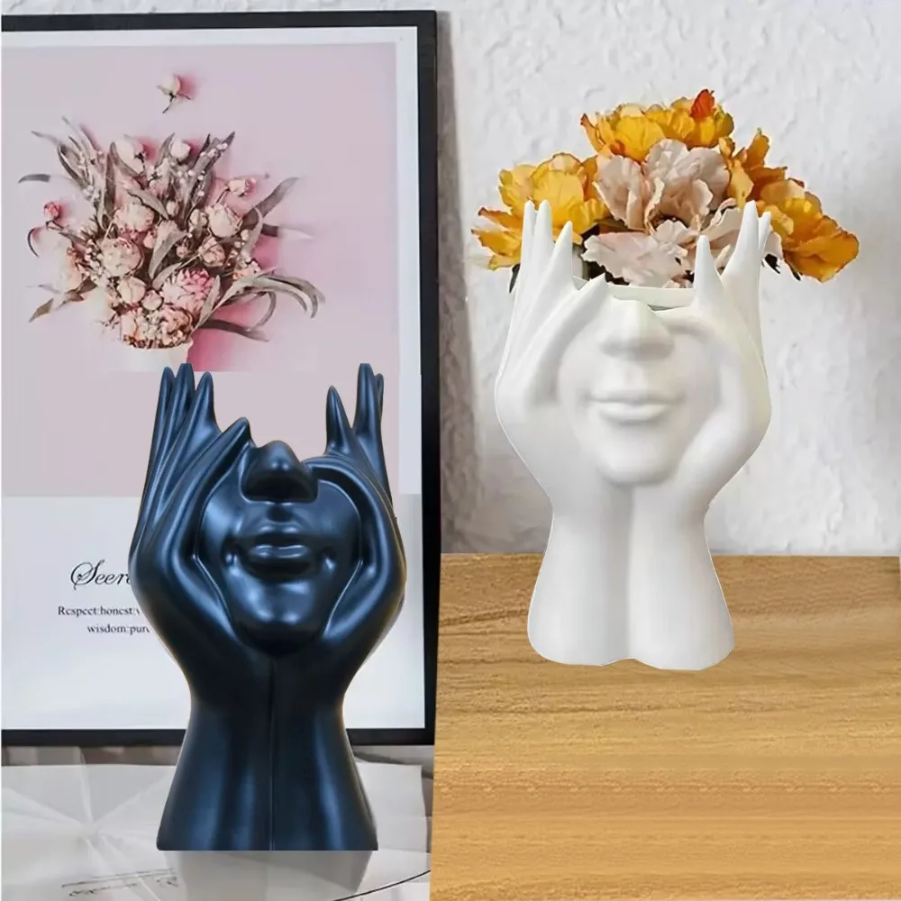 

Human Body Art Styling Pen Holder Multifunctional Desktop Decoration Storage Bucket Creative Makeup Brush Holder Office School