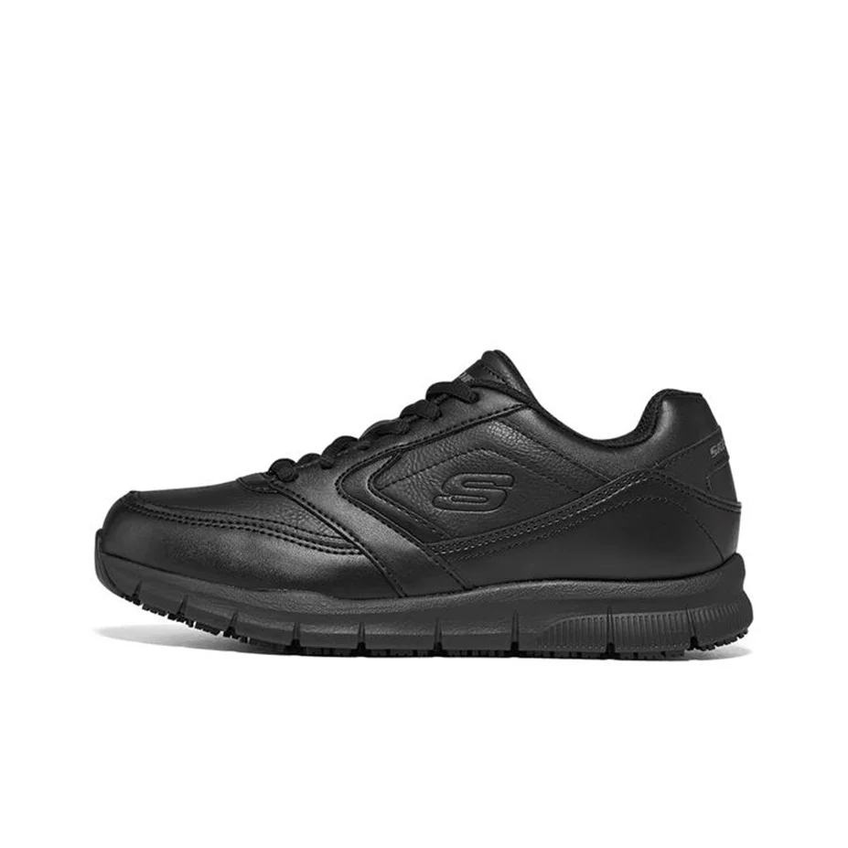 Skechers Work Casual Shoes Women's Low Top Black 77235-BLK