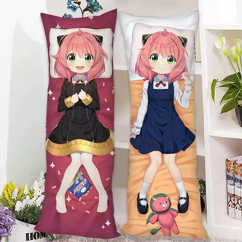 Japanese Anime Anya Forger Loid Forger Dakimakura  Pillowcase Hugging Body Pillow cover Otaku Pilowcase Girlfriend  Gift 150X50