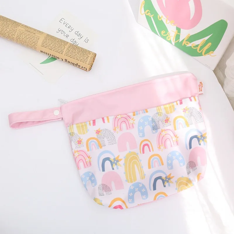 Double Zipper Waterproof Bag Baby Diaper Bag Wet and Dry Separation Swimming Storage Bag Travel Storage Toiletry Bag