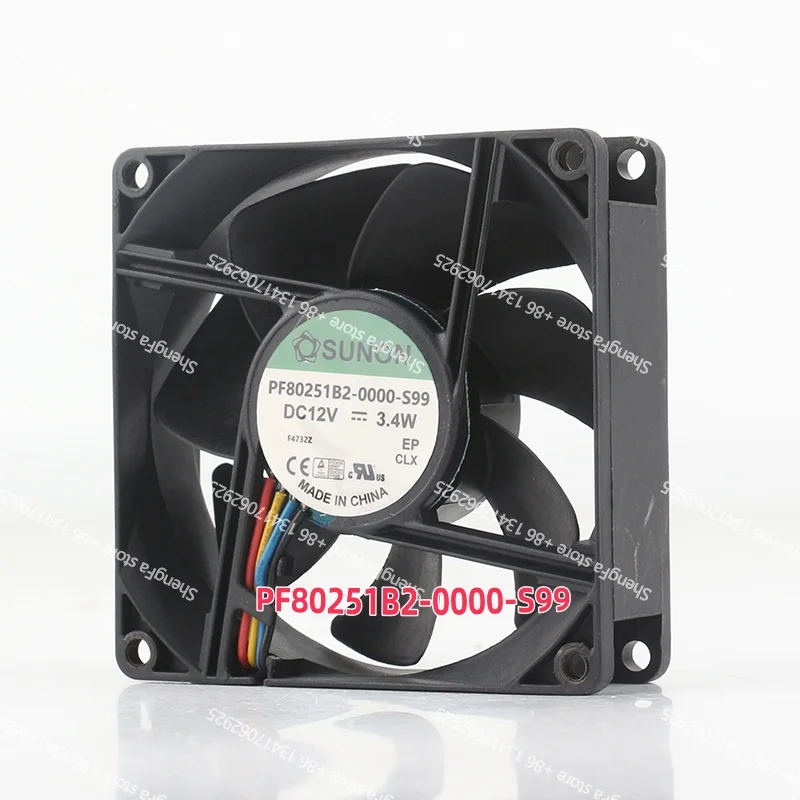 cooling fan Sunon 5V 24V 48V AC EC 8025 80X80X25MM 8CM dual ball PWM speed control Server PF80251B2-0000-S99 DC 12V 3.4W