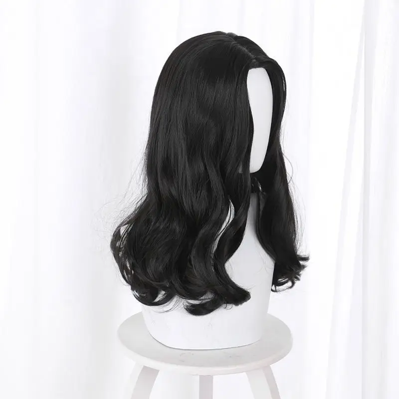 شعر مستعار طوكيو أفنجرز كيسوكي كايدا أسود متوسط الحجم ومموج قليلاً ومتوسط الطول #5