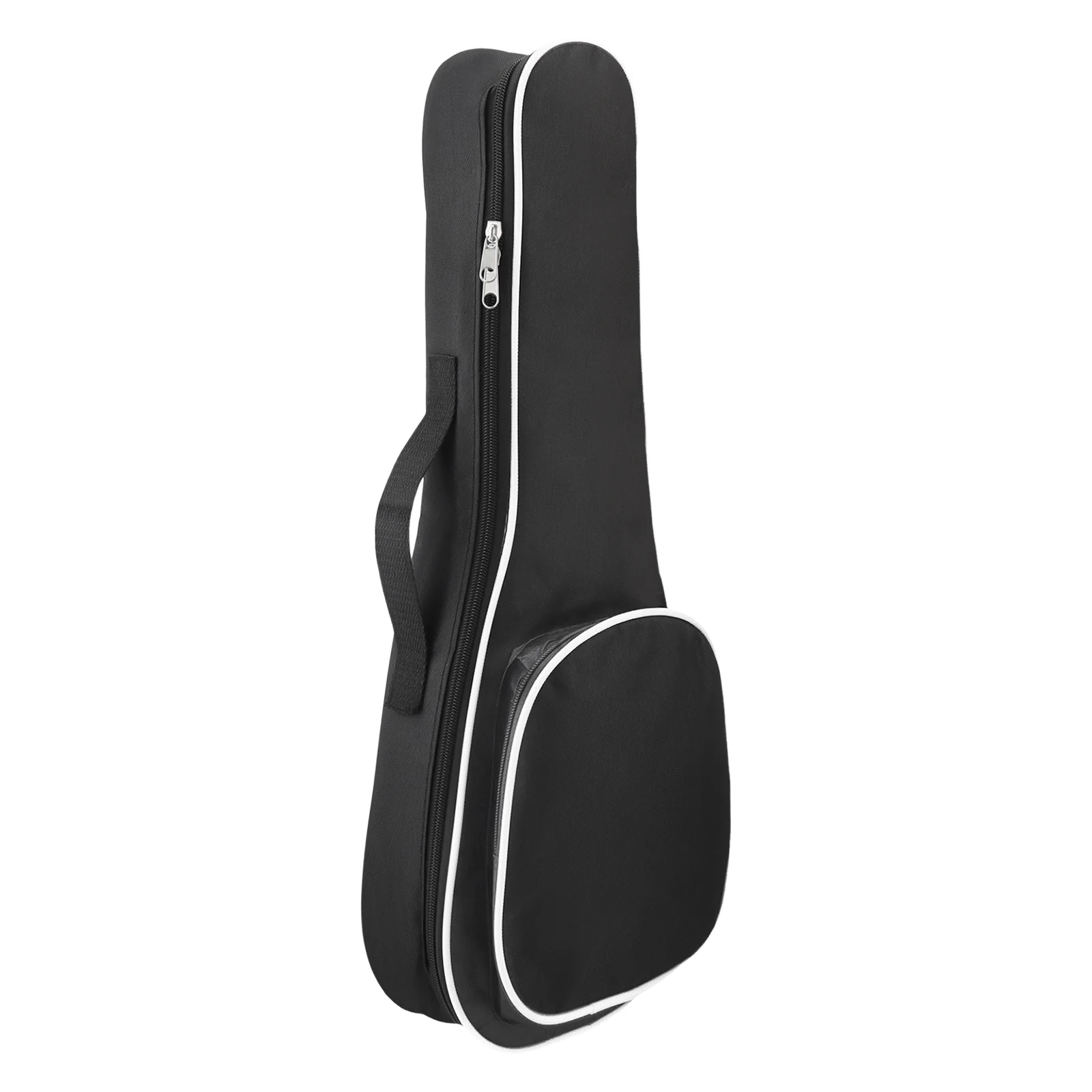 21/23/26 Zoll tragbare schwarze Ukulele-Tasche, 5 mm Schwamm, weiche Hülle, Gig-Ukulele, Mini-Gitarre, wasserdichter Rucksack – Detail 5