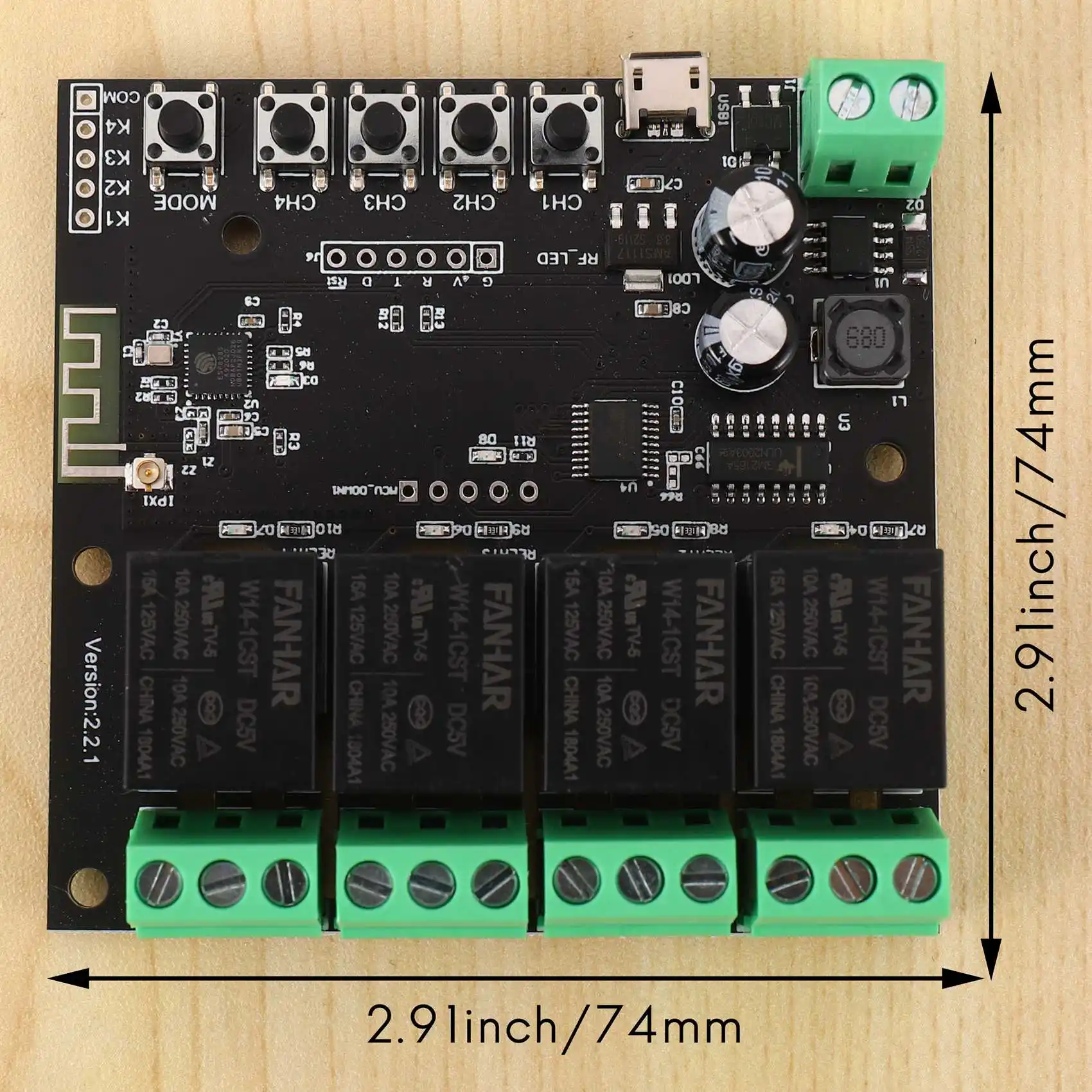 Y45A-4CH Tuya interruptor WiFi módulo de interruptor relé inalámbrico Smart Life aplicación remota Control temporizador inteligente para interruptor de hogar inteligente